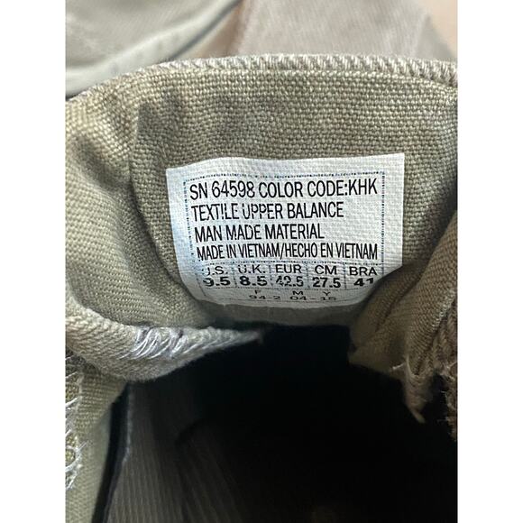 Skechers Men's Relaxed Fit Canvas Sneakers 9.5 Green Khaki Memory Foam Casual - Picture 4 of 9